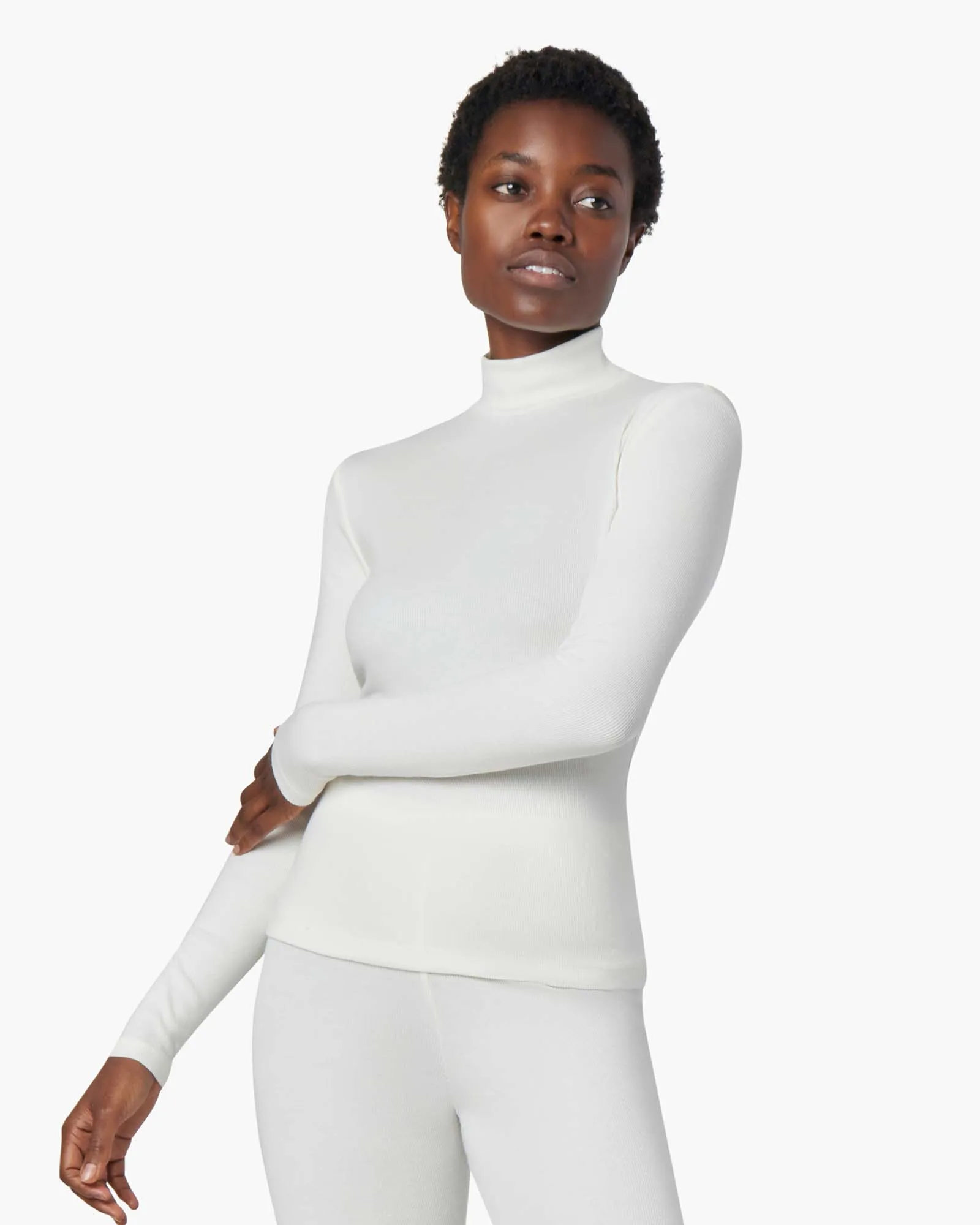 Super Rib Turtleneck - Ivory