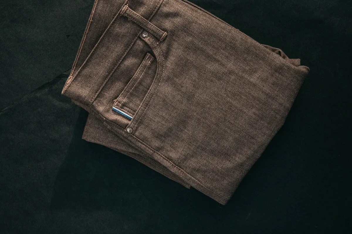 The Hammer Straight - Brown Raw 10.5oz Selvedge