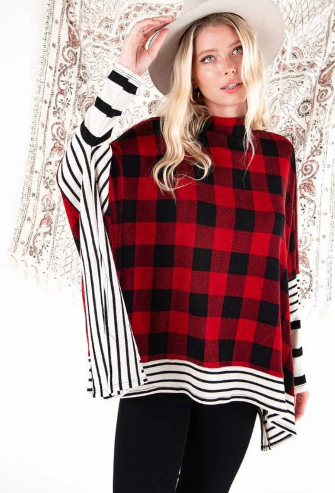 The Red Buffalo Poncho Sweater