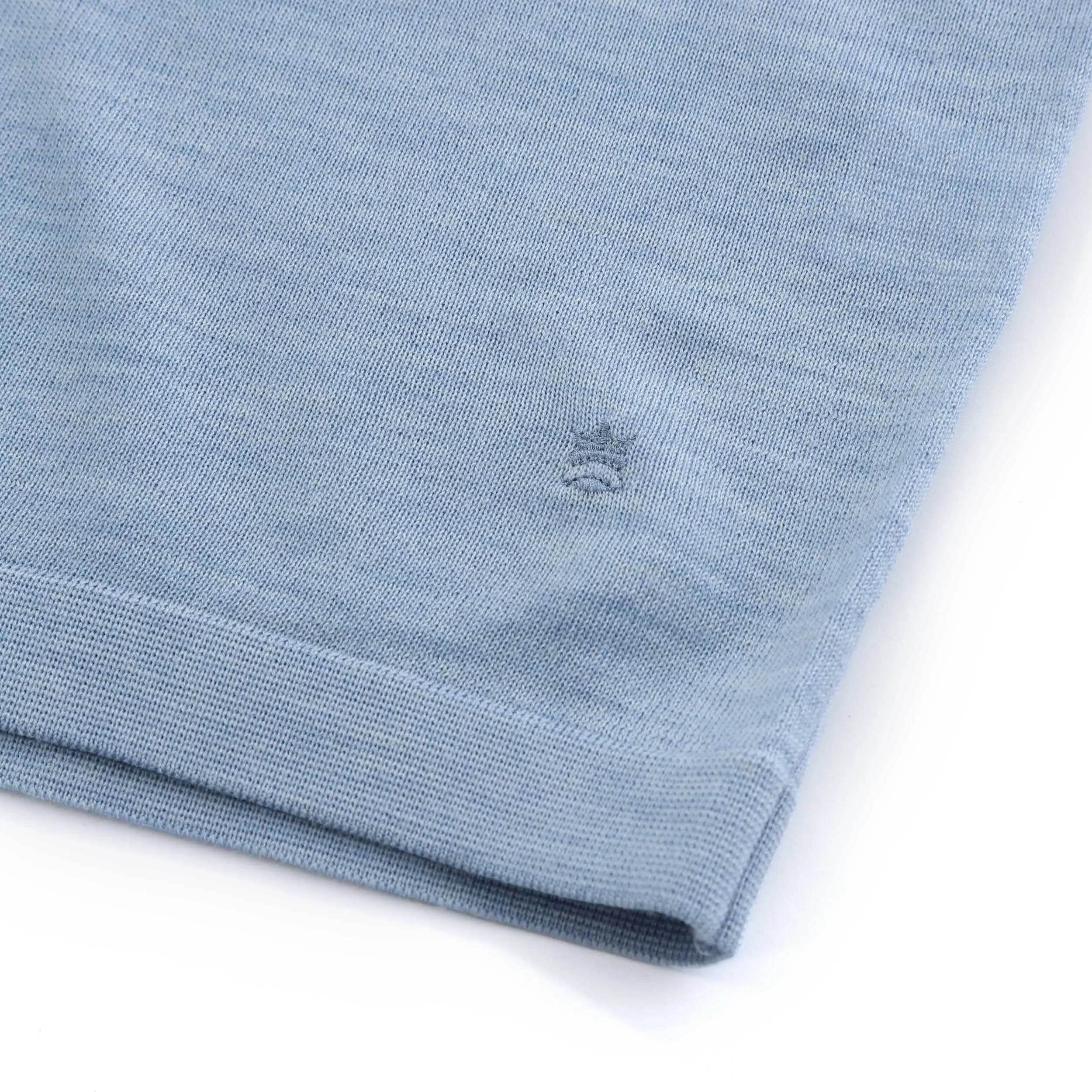 Thomas Maine Merino T-Shirt in Sky Blue