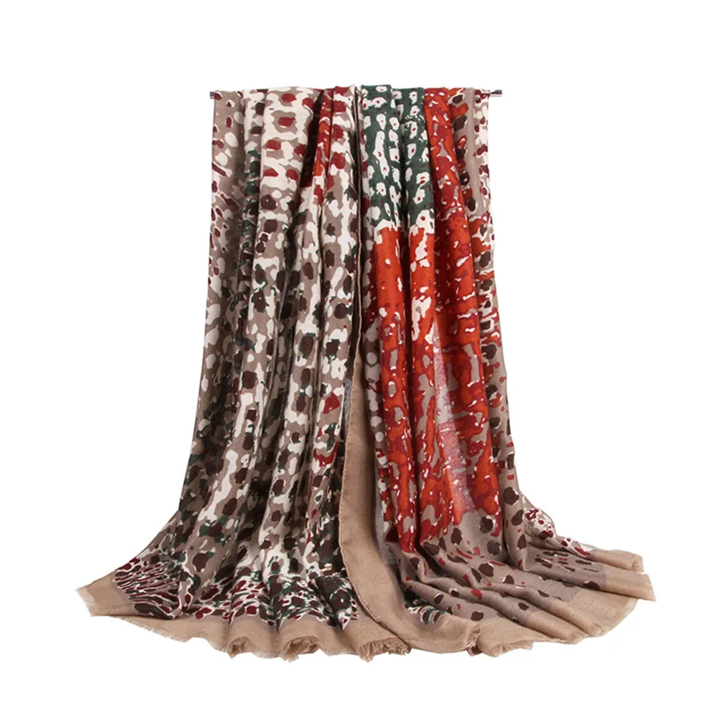 Trendy women's scarves all-match little color block medium and long scarves shawls