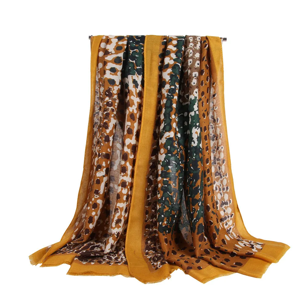 Trendy women's scarves all-match little color block medium and long scarves shawls