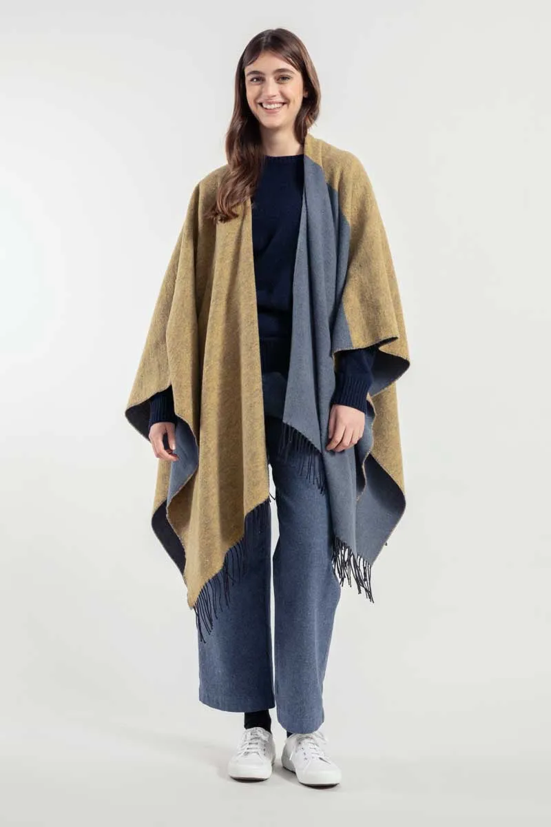 Tuco Recycled Cotton Cape Yellow-Blue