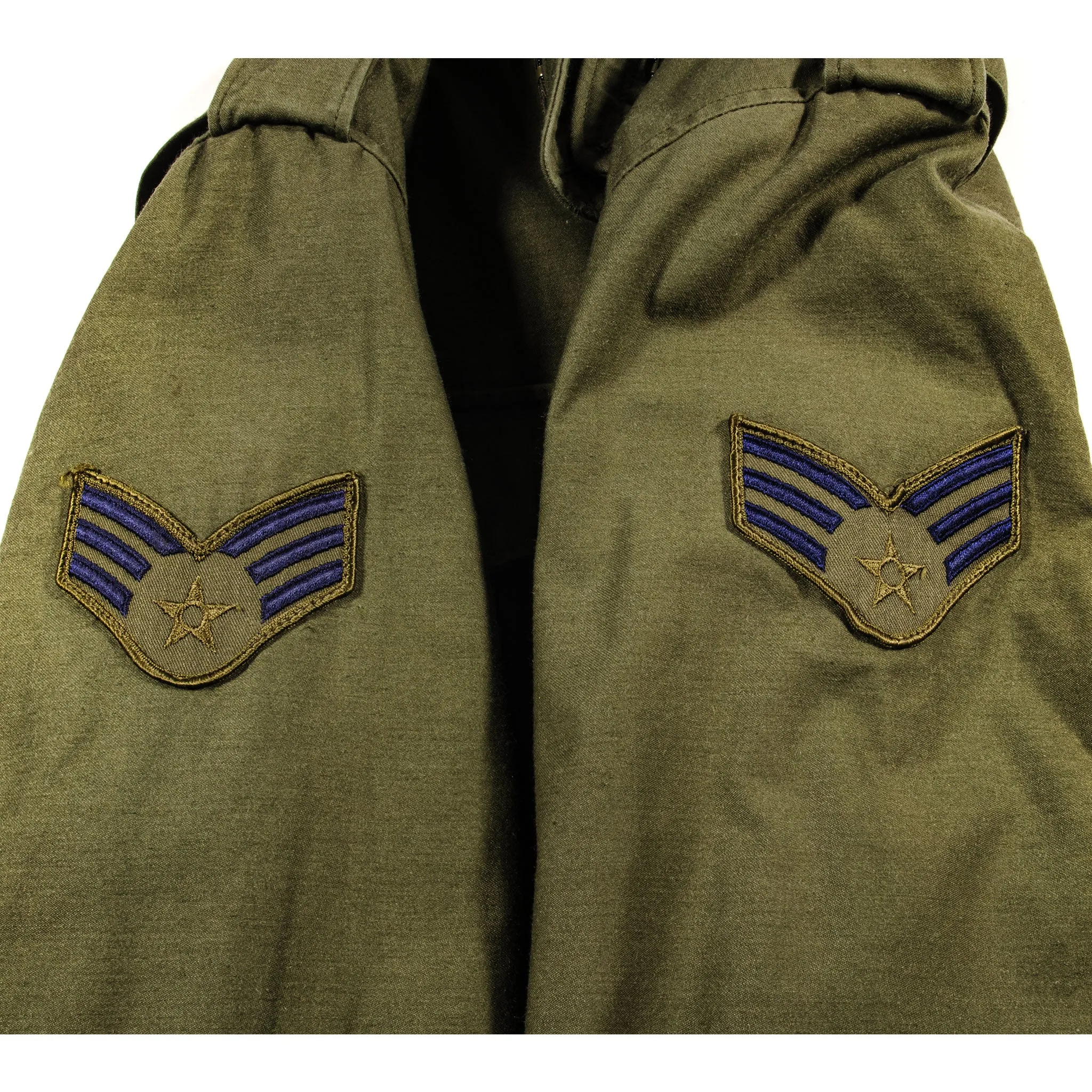 USAF US AIR FORCE M-1965 M65 FIELD JACKET 1987 SENIOR AIRMAN PATCH SIZE SMALL SHORT