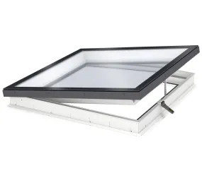 VELUX CVU 080080 S06Q SOLAR Powered Flat Glass Rooflight Package 80 x 80 cm (Including CVU Triple Glazed Base & ISU Flat Glass Top Cover)